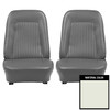 PUI Interiors 1967-68 Camaro Standard Pre-Assembled White Front Bucket Seats - 67FS37U-P