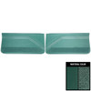 PUI Interiors 1967 Buick Skylark/GS400 Dark Aqua Front Door Panels - 67UD04