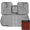 PUI Interiors 1967 Buick Skylark/GS Red Front Bench Seat W/Armrest Cover - 67US30B1