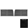 PUI Interiors 1967 Chevrolet Nova 4-Door Sedan/Wagon Black Front Door Panels - 67XD4D10