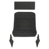 PUI Interiors 1968 Chevrolet Chevelle Black 6-Bow Ribbed Headliner - (68AH100R6)