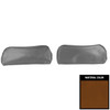PUI Interiors 1968-1972 Chevelle/GTO/Cutlass/Skylark/Nova Tan Bucket Seat Head Rest Covers - 68AH47U