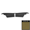PUI Interiors 1968 Chevrolet Impala Hardtop Pre-Assembled Ivy Gold Rear Door Panels - 68BDN46C-P