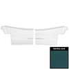 PUI Interiors 1968 Cutlass HolidayS Convertible Pre-Assembled Medium Blue Rear Door Panels - 68CD17V-P
