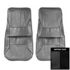 PUI Interiors 1968 Oldsmobile Cutlass Holiday/S Black Front Bucket Seat Covers - 68CS10U