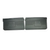 PUI Interiors 1968 Chevrolet Camaro Platinum Edition Black Front Door Panels - (68FD10)