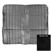 PUI Interiors 1968-1969 Pontiac Firebird Deluxe Black Stationary Rear Bench Seat Cover - 68HS10CS