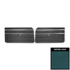 PUI Interiors 1968 Chevrolet Nova/SS/Custom Pre-Assembled Medium Blue Front Door Panels - 68XD17-P