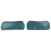 PUI Interiors 1969 Chevelle/GTO/Cutlass/Skylark/Nova Covert Dark Blue Seat Head Rest Covers - 69AH16U