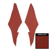 PUI Interiors 1969 Chevrolet Chevelle Dark Red Ribbed Earmuff Boards - 69AHB103R