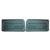 PUI Interiors 1969 Camaro Pre-Assembled Platinum Standard Dark Blue Front Door Panels - 69FD16-P