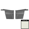 PUI Interiors 1969 Camaro Convertible Pre-Assembled Platinum Standard White Rear Door Panels - 69FD37V-P