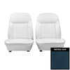PUI Interiors 1969 Pontiac Firebird Deluxe Dark Blue Front Bucket Seat Covers - 69HS16US