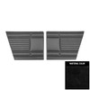 PUI Interiors 1969 Plymouth Barracuda Standard Fastback Black Rear Door Panels - 69KDB10F