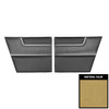 PUI Interiors 1969 Plymouth Barracuda Deluxe Fastback Saddle Rear Door Panels - 69KDBD103F
