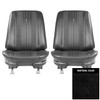 PUI Interiors 1970 Chevrolet Chevelle Black Pre-Assembled Front Bucket Seats - 70AS10U-P