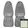 PUI Interiors 1970 Dodge Challenger White Front Bucket Seat Covers - 70KSC37U