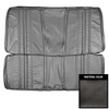 PUI Interiors 1970 Roadrunner/Satellite Convertible Custom Black/Silver Rear Bench Seat Cover - 70KSRD10V