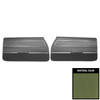 PUI Interiors 1971 Cutlass Supreme Pre-Assembled Sienna Jade Green Front Door Panels - 71CD191P