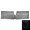 PUI Interiors 1971 Pontiac GTO Platinum Edition Black Front Door Panels - 71GD10