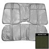PUI Interiors 1971 Plymouth Barracuda/Cuda Hardtop Orange Rear Bench Seat Cover - 71KSB708C