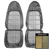 PUI Interiors 1971 Plymouth Duster/Demon/340 2-Tone Green Front Bucket Seat Covers - 71KSD804U