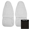 PUI Interiors 1971 Dodge Challenger Deluxe Black Front Bucket Seat Covers - 71KSE10U