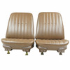 PUI Interiors 1971-1972 Chevrolet Monte Carlo Dark Saddle Pre-Assembled Front Bucket Seats - 71MS42U-P