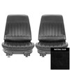 PUI Interiors 1971-1972 Buick Skylark/Custom/GS350/400 Black Pre-Assembled Front Bucket Seats - 71US10U-P