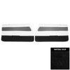 PUI Interiors 1972 Oldsmobile Cutlass Supreme Pre-Assembled Black Front Door Panels - 72CD101-P