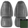 PUI Interiors 1972 Pontiac Firebird Deluxe Dark Green Front Bucket Seat Covers - 72HS25U