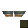 PUI Interiors 1972 Dodge Charger/SE Hardtop Dark Green Rear Door Panels - 72KDAD716C