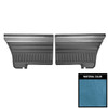 PUI Interiors 1972 Dart 340/Demon 340 Hardtop Woodgrain Bright Blue Rear Door Panels - 72KDDD723C