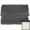 PUI Interiors 1972 Dodge Dart/Valiant Hardtop White Rear Bench Seat Cover - 72KSDA37C