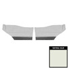 PUI Interiors 1972 Buick Skylark/GS350/Custom Hardtop White/Black Front Door Panels - 72UDW37C