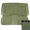 PUI Interiors 1973 Cuda/Challenger Hardtop Dark Metallic Green Rear Bench Seat Cover - 73KSB104C