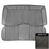 PUI Interiors 1973 Plymouth Cuda/Challenger Hardtop Black Rear Bench Seat Cover - 73KSB10C