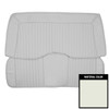 PUI Interiors 1974 Plymouth Cuda/Challenger Hardtop White Rear Bench Seat Cover - 74KSB37C