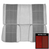 PUI Interiors 1976 Chevrolet Camaro LT Hardtop Custom Cloth Dark Red Rear Bench Seat Cover - 76DSC30C