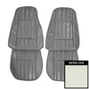 PUI Interiors 1977 Chevrolet Camaro Standard White Front Bucket Seat Covers - 77FS37U