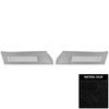 PUI Interiors 1977 Firebird/Trans Am Deluxe Cloth Pre-Assembled Black Front Door Panels - 77HDC70P