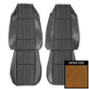 PUI Interiors 1978 Chevrolet Camaro LT Custom Vinyl Camel Front Bench Seat Covers - 78DS48U