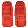 PUI Interiors 1978 Pontiac Firebird Deluxe Carmine Front Bucket Seat Covers - 78HSC38U