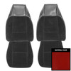 PUI Interiors 1979 Camaro Berlinetta Bright Red Custom Cloth Front Bucket Seat Covers - 79DSC77U