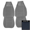 PUI Interiors 1980-81 Camaro Berlinetta Custom Cloth Navy Blue Front Bucket Seat Covers - 80DSC18U