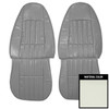 PUI Interiors 1980 Chevrolet Camaro Standard White Front Bucket Seat Covers - 80FS37U