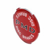 Trim Parts Pontiac Wheel Cover 2 7/16 Diameter Red Background Disc Brakes Emblem, Each - 8205