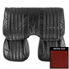 PUI Interiors 1982-1985 Chevrolet Camaro Hardtop Standard Red Rear Bench Seat Cover - 82FS38C