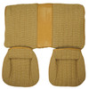 PUI Interiors 1982-1985 Chevrolet Camaro Hardtop Cloth Camel Rear Bench Seat Cover - 82FSC48C