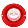 Trim Parts 1963 Chevrolet Full Size Car Red Back Up Light Lens W/Clear Bowtie, Each - A2260B